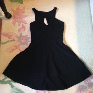 Love, Nickie Lew Black Cocktail Crossover Dress